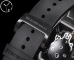 Best Richard Mille RM 052 Replica Black Carbon Fiber Case Watch ?C Men’s Luxury Watch With Skeleton Skull Dial - Image 6