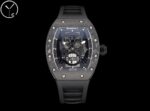 Best Richard Mille RM 052 Replica Black Carbon Fiber Case Watch ?C Men’s Luxury Watch With Skeleton Skull Dial - Image 3