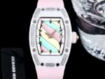 Swiss Replica Richard Mille RM 07-01 Bonbon Collection Pink Marshmallow ?C Diamond Ceramic Case, Ladies Luxury Watch - Image 2