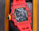 Best Richard Mille RM 50-03 Mclaren Replica Red Strap Watch For Men ?C Red Carbon Skeleton Dial with Swiss Movement - Image 2