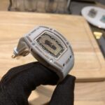 Elegant Swiss Richard Mille RM 07-01 Replica White Ceramic & Rose Gold Diamond Dial Watch ?C Luxury Style For Women - Image 2